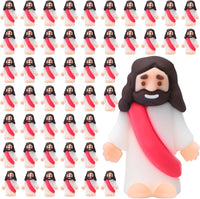 Sumind 50 Pcs Little Jesus Figures Original Design - Rose Red