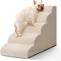 Dog Stairs for Small Dogs & Cats - Beige / 5