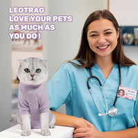 Breathable Cat Recovery Suit for Female/Male, Anti-Licking Kitten Onesie - Cat Surgery Pajamas with Sleeve After Spay, Prevent Shedding, Abdominal Wounds, Skin Diseases or E-Collar Alternative