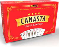All7s Deluxe Modern American Canasta Card Game Set with Large Print - Deluxe Game Set Edition