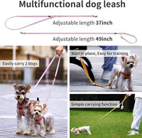 Puppytie No Pull xs Dog Harness with Multifunction Dog Leash,Soft Adjustable No Choke Escape Proof Pet Harness Vest,Light Purple,XS