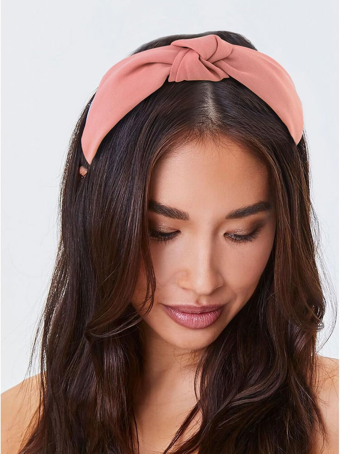 YISSION 4Pcs Wide Halloween Knotted Headbands Pumpkin Ghost Skull - White,Dark Pink,Red,Dark Red - image 2