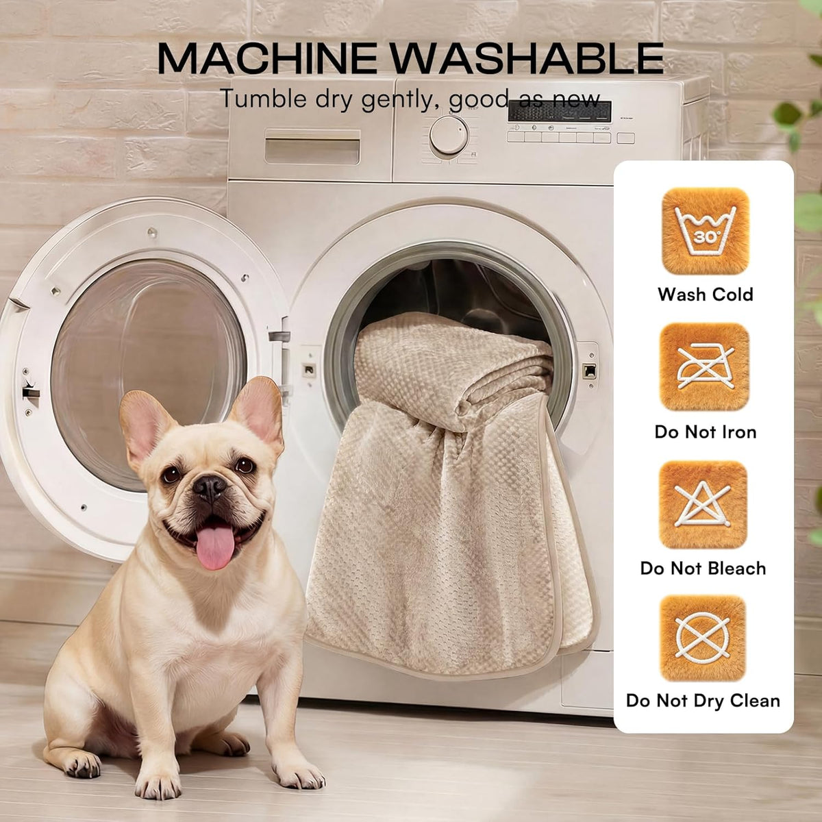 Luciphia Waterproof Blanket for Dog - Beige / L(65''x57'') - image 2
