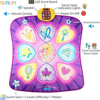 SUNLIN Dance Mat for Girls Ages 3-8 - Purple - image 3