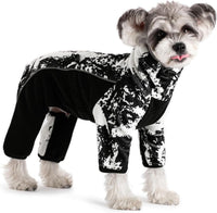 Fleece Dog Coat for Small Medium Dog - White / XS