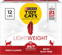 Purina Tidy Cats Lightweight Clumping Multi-Cat Litter - 12 Pound (Pack of 1)