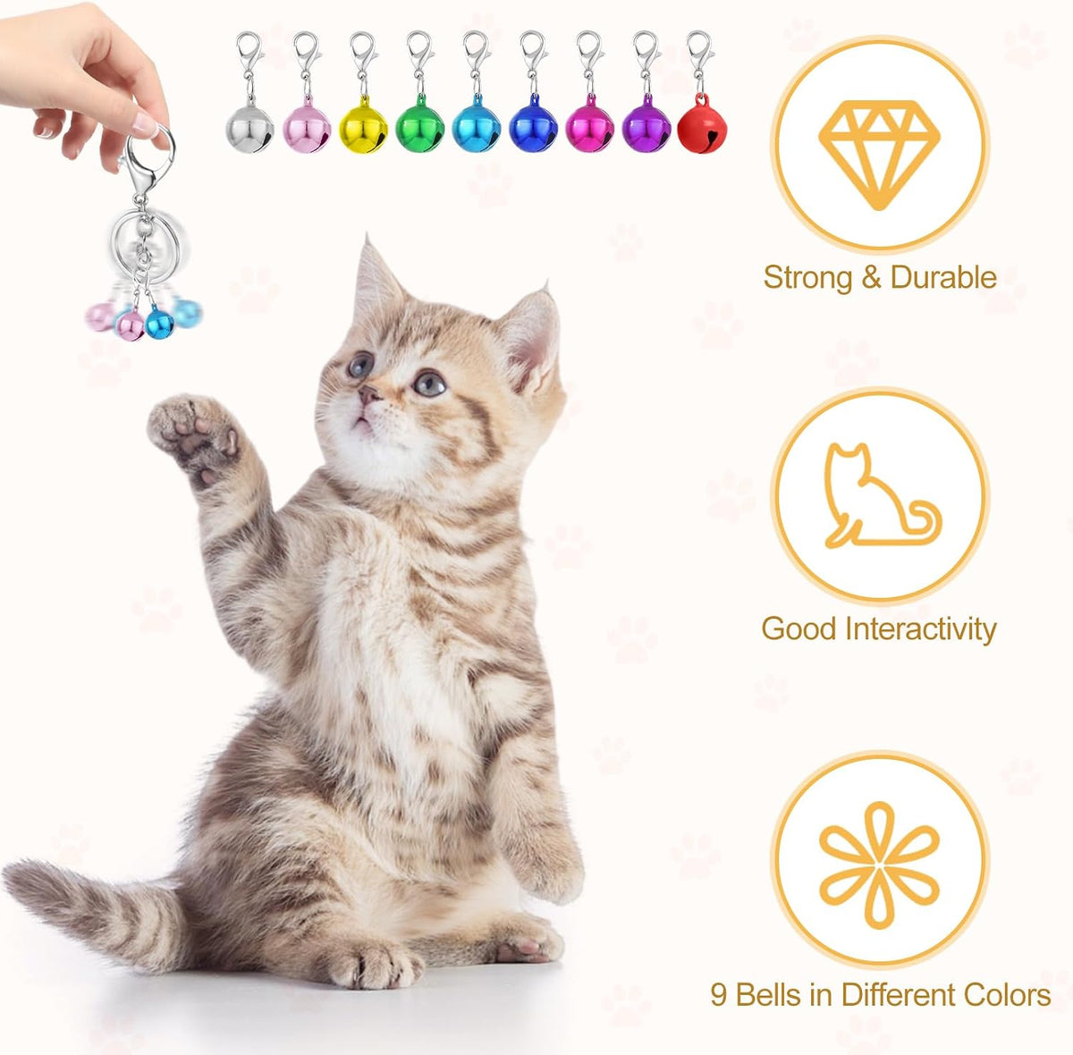 Kerros Cat Collar Bells for Cats and Small Dogs - image 3
