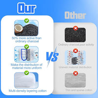 15 Pack Carbon Filter Large Compatible with Tetra Whisper EX30/EX45/EX70 Filters, Replacement Filter Cartridges Compatible with Whisper EX30/EX45/EX70 Filters