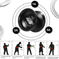 LESHARE X2 Dual-Mode Yoyo for Advanced Players & Teens Beginners – Fun for Kids & Family - Black - image 4