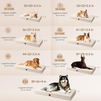 EHEYCIGA Orthopedic Dog Bed Large with Removable Washable Cover - 36*27*3.5 inches / Camel - image 2