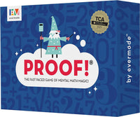 Evermade Proof Math Game - Fast-Paced Mental Math Card Game for Kids Ages 9-12, Teens & Adults - 3.9 inches x 5.5 inches x 1 inch