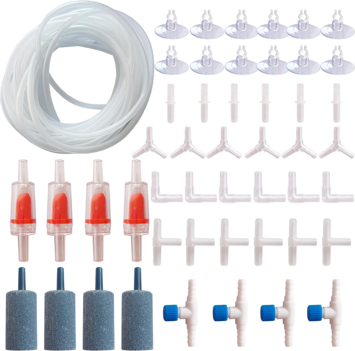 Aquarium Air Pump Accessories, Contains Airline Tubing - 26ft