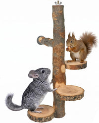 YKD Chinchilla Large Hanging Wooden Rotating Platform – Essentials for Birds