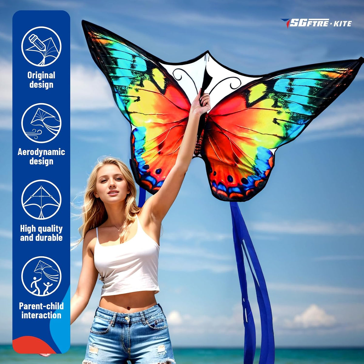 SGftre Colorful Butterfly Kite - Chroma - image 2