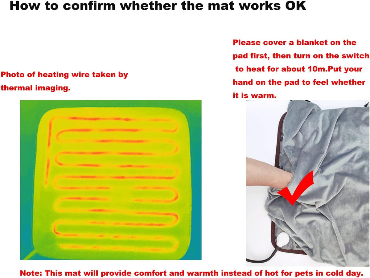 Extra Large Pet Heating Pad for Dogs - Printfoot / 17.70X17.70 inch - image 4