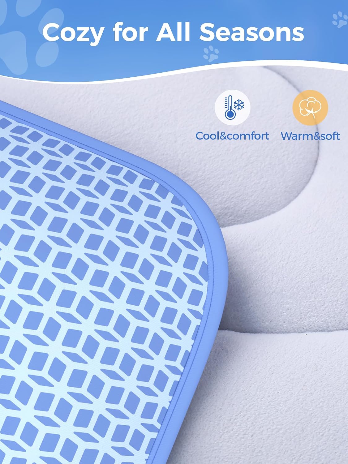 Thickened Cooling Mat for Dogs, Suitable for All Seasons - Blue / XL - image 2
