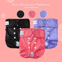 Pet Soft Washable Female Diapers Female Dog Diapers - Sprightly / X-Small:7.5''-10'' - image 3