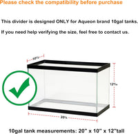 Acrylic Aquarium Divider Kit 5.5/10 / 20L / 20H / 29 / 40B / 55/75 / - 10gal Aqueon - image 2
