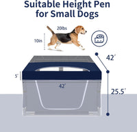 Puppy Playpen Indoor for Dog Small Pets - Royal Blue / 42'x42'x5'Cover Only - image 2