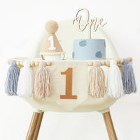 DCJHFJ First Birthday Decorations for Boy Highchair Banner One - Khaki Banner - image 4