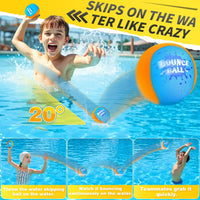 Bambilo Water Skipping Ball - OrangeBlue - image 2