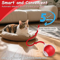 Interactive Cat Toys Smart Ball for Cats & Dogs! Now with 2 Rapid - Yellow＆Orange - image 4