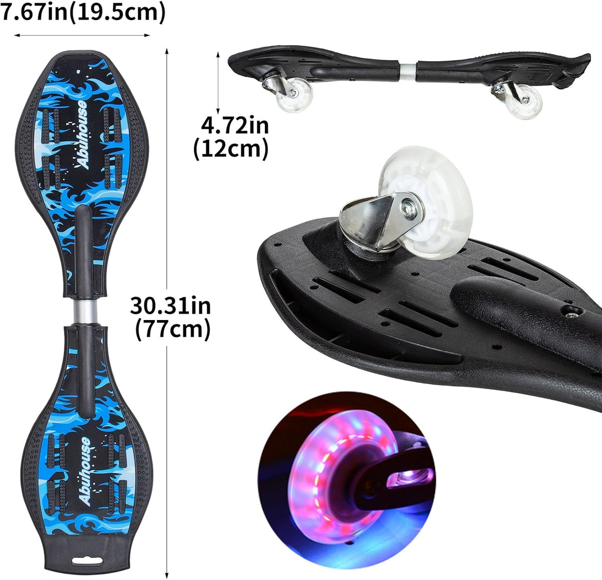 Magnitt junior caster board for kids 8+ with light up LED wheels - view 11