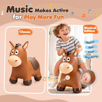 ZOOJOY Inflatable Horse Hopping Toy - Musical Horse - image 3