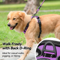 PoyPet No Pull Dog Harness Medium with Front Clip & Neck Release - XS / Purple - image 4