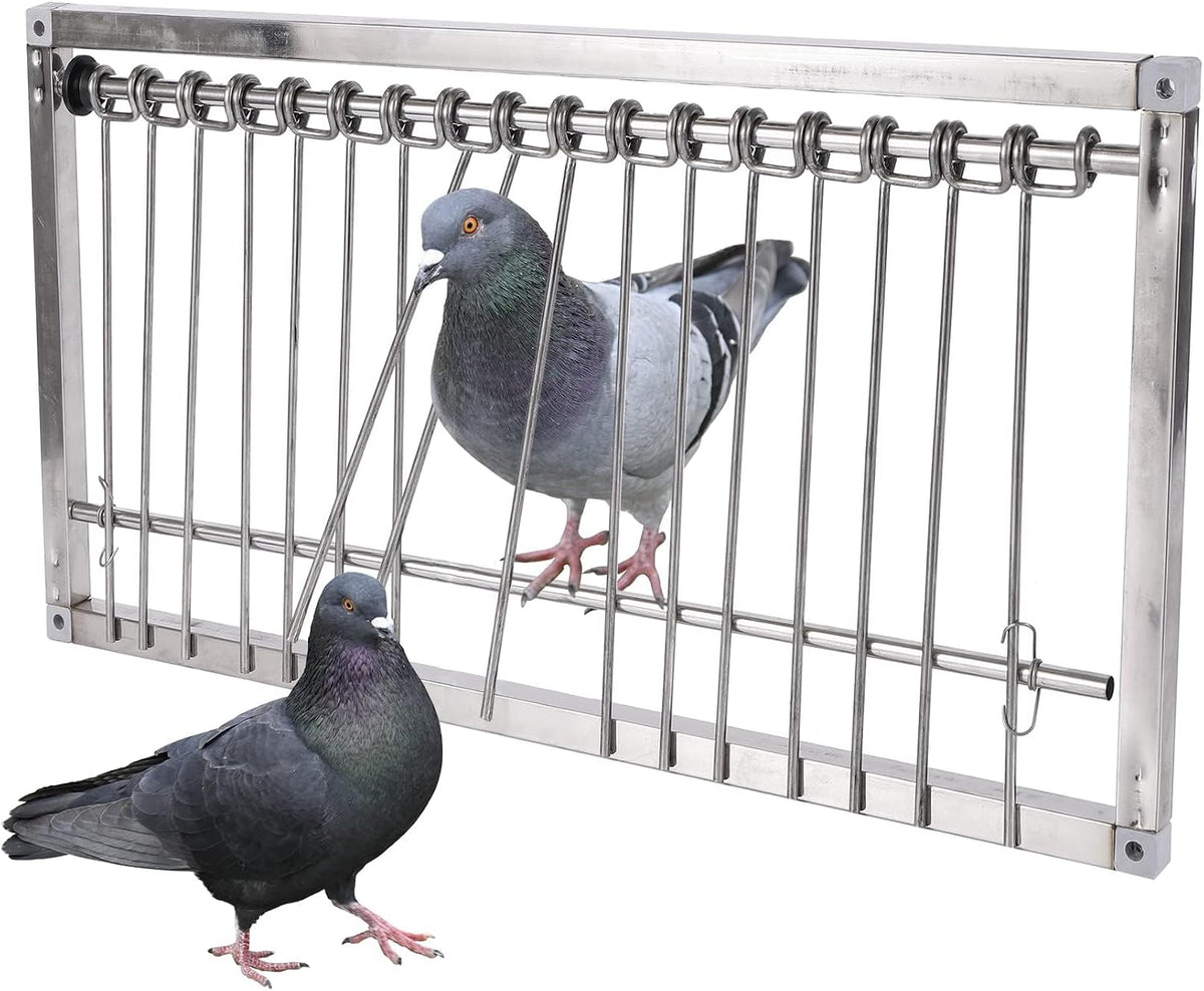Stainless Steel Pigeon Trap Door, Pigeon Door - 19.7"L x 10.2"W x 10.2"H