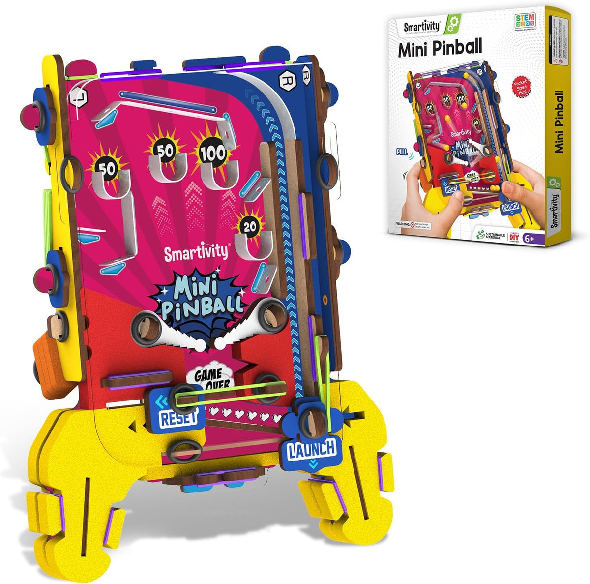 Smartivity DIY Mini Golf STEM Kit for Kids 6-12 Years – Fun for Kids & Family - Mini Pinball