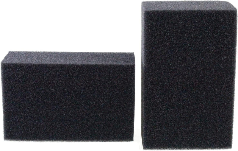 AQUANEAT 2 Pack Aquarium Bio Sponge Filter Media Pad Cut-to-Size Open - 7.5" x 4.7" x 2.75"