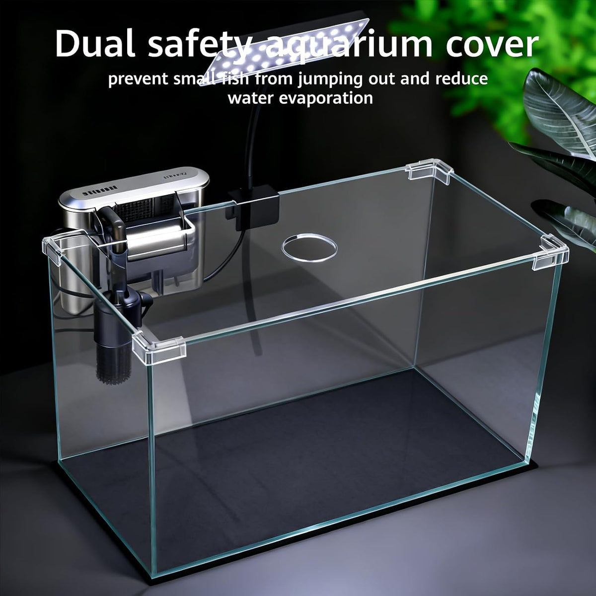 Vimvins 5 Gallon Glass Small Fish Tank with Filter Light and Lid - 10 Gallon - image 4