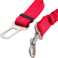 2 Dog Car Harness Seatbelt Seat Belt Leash Travel Accessories Bungee - Red / 2 Packs - image 2