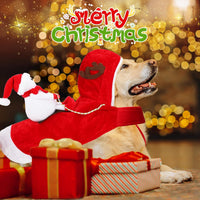 Santa Dog Costume, Dog Christmas Outfit, Riding Pet Costume - Snowman / XL(Neck:17.3-20.5" Chest:22.8-29.5") - image 2