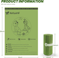 Dog Poop Bags-150 Counts with Leash Dispenser, 10 Rolls - Green / 600 Count (Pack of 1) - image 3