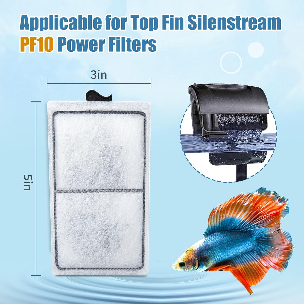 15 Pack PF-S Filter Cartridges Compatible with Silenstream PF10 Power - 8 packs-N - image 2