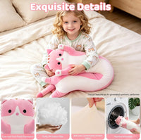 Cute Long Cat Plush Body Pillow, Soft Stuffed Animals 19.7 Inch – Fun for Kids & Family - Pink / 59 inches - image 4