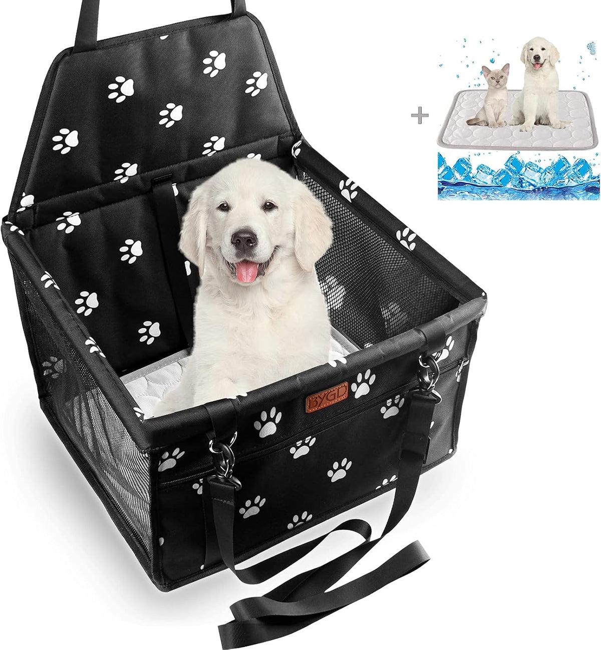 Portable Pet Dog Booster Seat for Small and Medium Pets – Essentials for Dogs - Booster seat with cushion