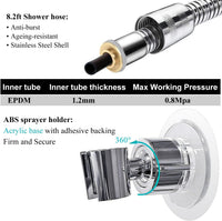 Sneatup Pet Shower Set with 8.2ft Hose & Flow Control Valve - image 4