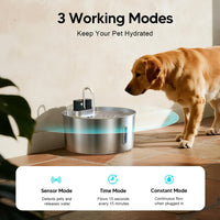 Voluas 7L Wireless Dog Water Fountain with 1 Filter - image 3