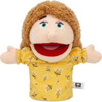 Family Hand Puppets for Kids, Includes Grandpa, Grandma, Dad - Style1 - Mom