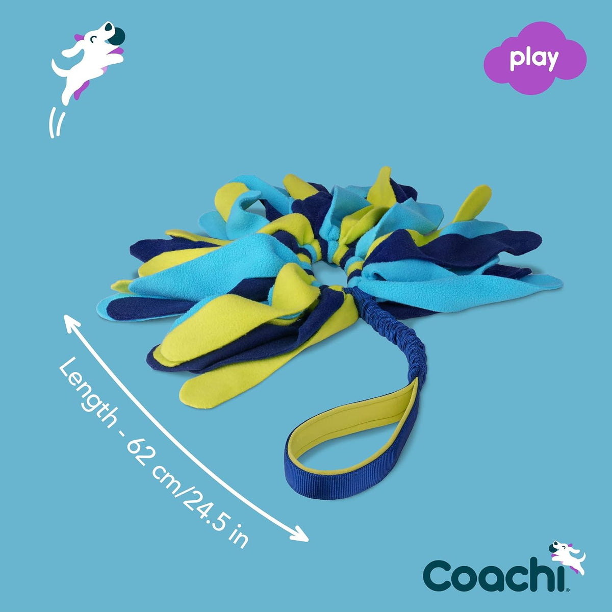Coachi Tuggi Tug, Interactive Dog Toy for Tug of War & Play - Tuggi Spider - image 4