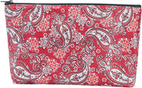 GUSTARIA empty mahjong tiles bag with blue print and zipper closure - view 3