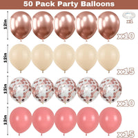 Sage Green Brown Balloons - Dusty Pink White - image 2
