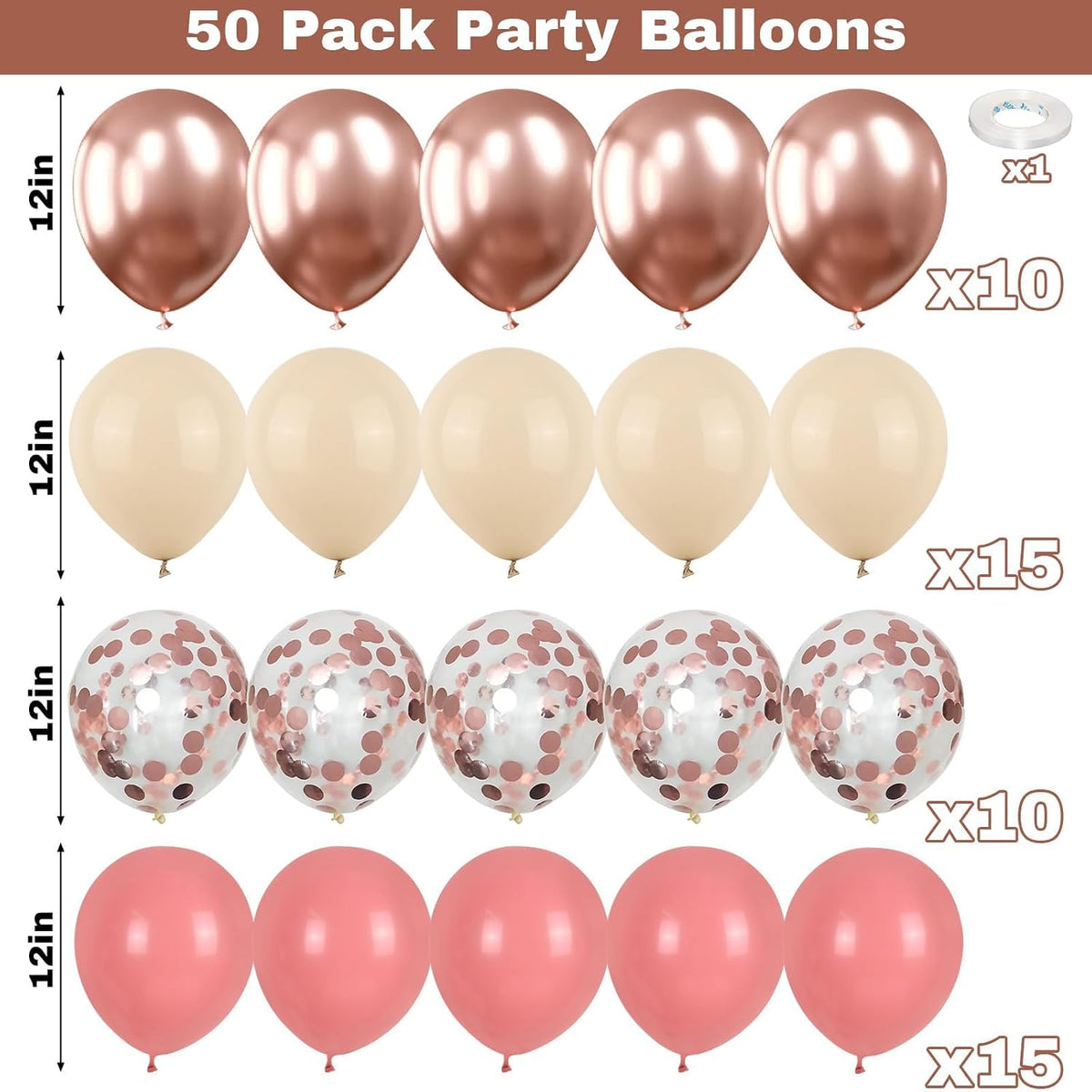 Sage Green Brown Balloons - Dusty Pink White - image 2
