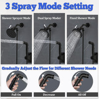 Dog Shower Attachment Metal - Black / 1/2" Indoor Shower Diverter - image 2