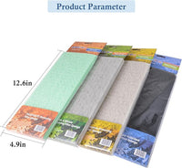4 Pack Mixed Filter Pads 12.6" x 5" for Aquarium, Cut-to-Fit Fish Tank Filter Media with Ammonia&Carbon&Phosphate Reducer, Aquarium Filter Sponge, Compatible with Most Filters