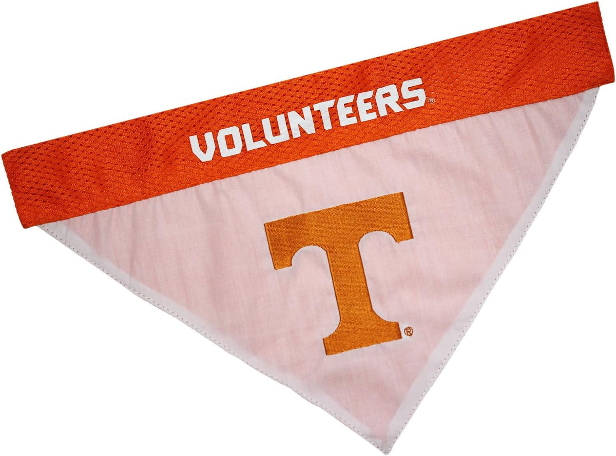Pets First Collegiate Pet Accessories, Reversible Bandana - Large/X-Large / Tennessee Volunteers