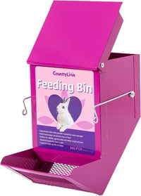 Metal Small Animal Feeder with Lid, Heavy Duty - 4.6 inch (Pack of 2) / Purple - image 3
